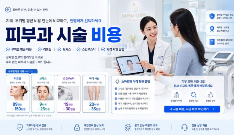 피부과 시술 비용